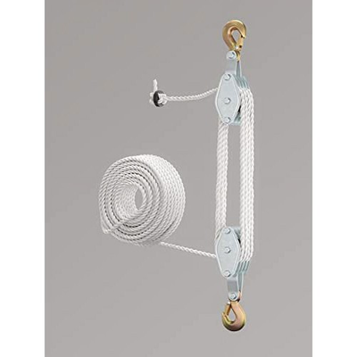 #ad 4000 LB Cap Hand Rope Block and Tackle Pulley System $51.03