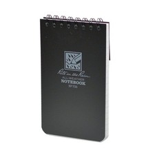 Rite in the Rain 3 x 5 Top Spiral Notebook 50 Sheets Gray Paper - 735