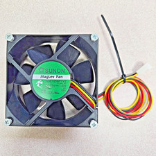 Sunon, MagLev 13.MS.AF Server Cooling Fan DC 12V 1.6W 80x80x25mm 3-Wire, Used