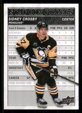 2023-24 Upper Deck Stat Box Fillers #SB12 Sidney Crosby