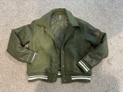bomber jacket - Anita Varsity - green - Small