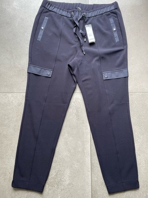Comma Stoffhose Damen Hose ￼ Jogger Gr. EU 44 Marineblau Neupreis 89  .