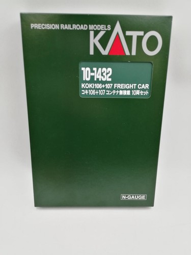 KATO N Scale Yuki 106 107 Contenedor Carga Vacía 10 Coches Set 10 1432 | Zustand: Used