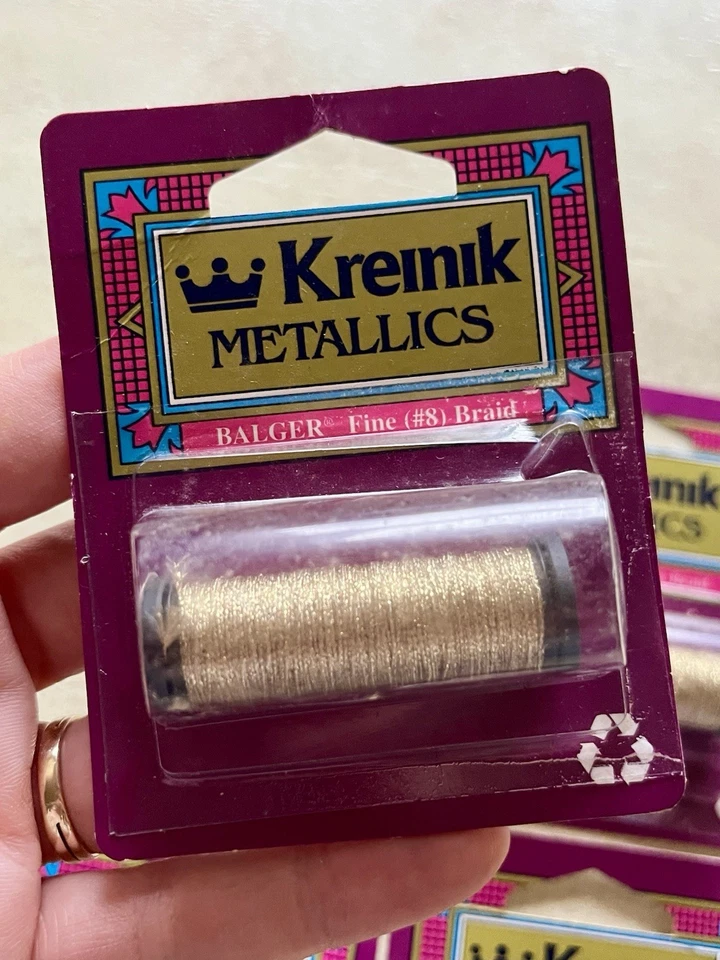 Lot (27) of Kreinik #4, #8, #12 METALLIC BRAID + BLENDING FILAMENT Needlework - Image 3 of 4