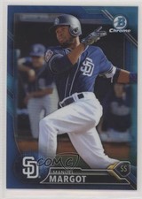2016 Bowman Chrome Prospects Blue Refractor /150 Manny Margot Manuel #BCP210 sh7