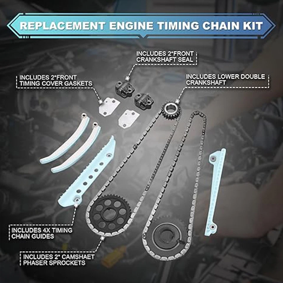 Kit de cadena de distribución del motor 6AZ-6L266-CA distribución Ford Crown Victoria F-150 E-150 Foto 2 de 4