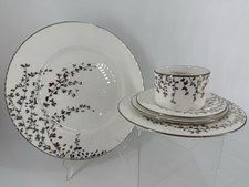 KATE SPADE FINE CHINA GARDNER STREET PLATINUM 5 PC PLATE SETTING