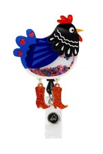 koi A156 Shaker Retractable Badge Reels | Retractable Cord & Snap Holder