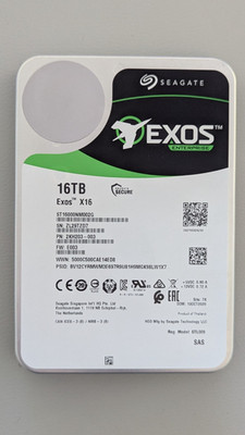 Seagate Exos X16 16TB ST16000NM002G 3.5'' SAS 7200RPM Enterprise HDD