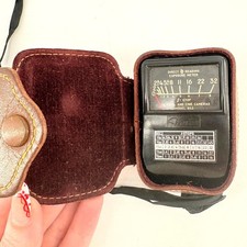 Vintage Weston Model 853 Direct Reading Exposure Light Meter with Leather Case