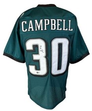 Eagles Star JIHAD CAMPBELL Autographed Custom Jersey #30 - BECKETT CERTIFIED