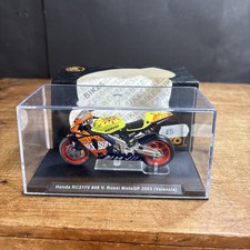 IXO DEAGOSTINI 1/24 Honda RC 211V Rossi MotoGP 2003 Valencia Diecast Motorcycle
