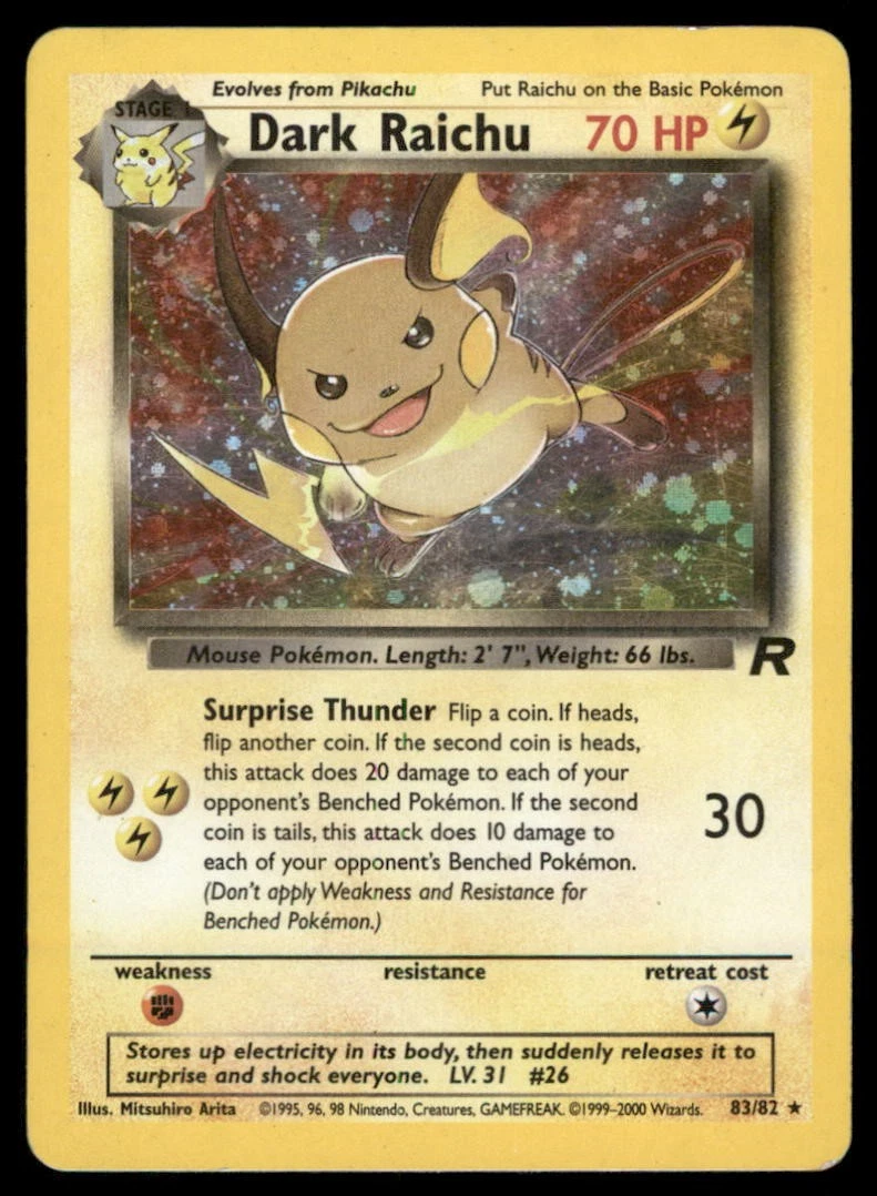 Pokémon TCG Team Rocket Secret Rare Individual Collectible Card Game Cards  for sale