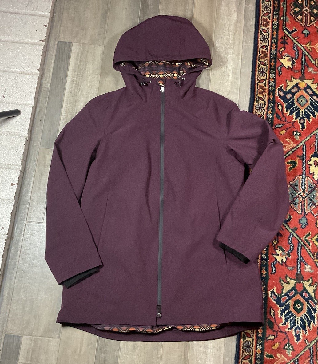 Pendleton Burgandy Hooded Rain Jacket Women’s Sma… - image 1