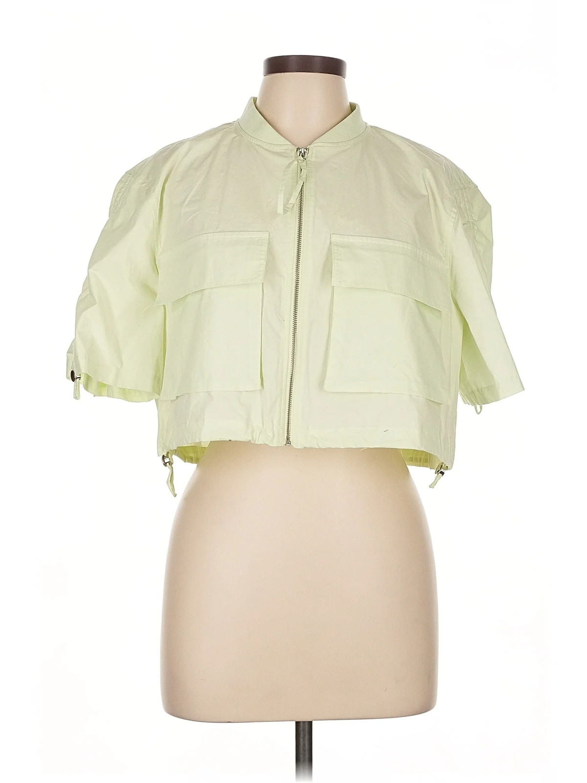 Zara Women Green Raincoat L