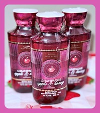 Bath Body Works Champagne Apple Honey 10oz Shower Gel Body Wash Aloe B5 x3