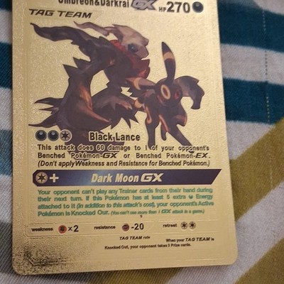 Nintendo Pokemon TCG Umbreon & Darkrai GX TAG TEAM Holo English 270 HP