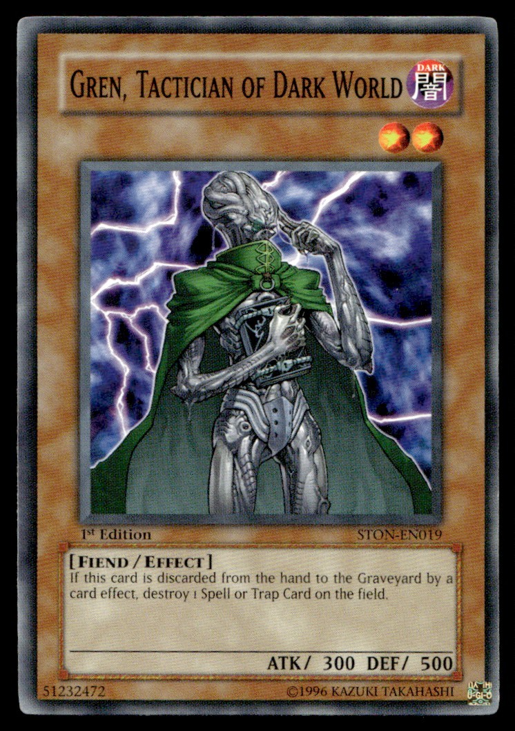 Gren, Tactician of Dark World Strike of Neos STON-EN019 MP YuGiOh TCG |Buy 3 Get