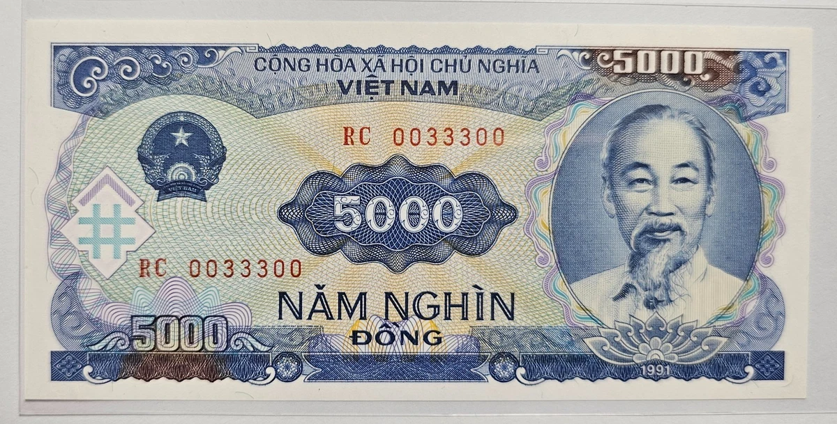 Vietnamese Paper Money 5,000 ₫ Denomination for sale | eBay