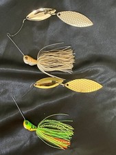 Evergreen D Zone Extreme Spinnerbait 3/4oz Gold/Green/Beige Set of 2