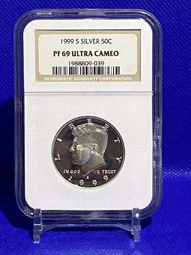 Photo of a 1999-S Kennedy Half Dollar Proof from an eBay listing that sold on Jul 22, 2026