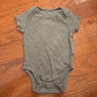 Old Navy Gray Short Sleeve Bodysuit Baby Infant 6 12 Months