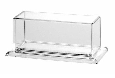 CLEAR ACRYLIC KITCHEN BUTTER DISH WITH COVER 6  x 3  FREE SHIPPING USA SELLER