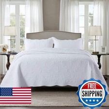 HoneiLife Oversized Queen Bedspreads 110x106- Queen Size Quilt Bedding Sets