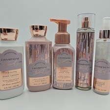 Bath  Body Works 5 Piece Champagne Toast FULL SIZE Set New FREE SHIP