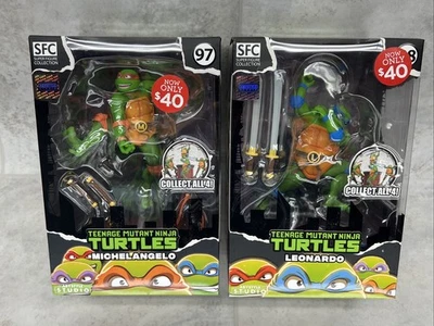 Teenage Mutant Ninja Turtles Michelangelo & Leonardo 7.7" Tall SFC ABYstyle