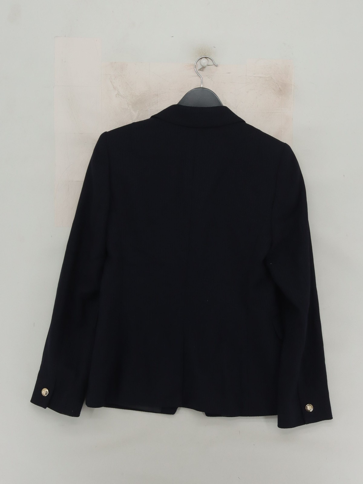 Reiss Women's Blazer UK 10 Black Wool with Polyester Overcoat image 2
