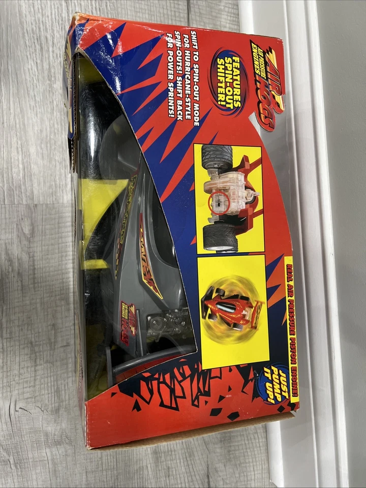 Motor de presión de aire Air Hogs Gray Road Ripper 1999 de colección nuevo en paquete muy buen estado Foto 3 de 4