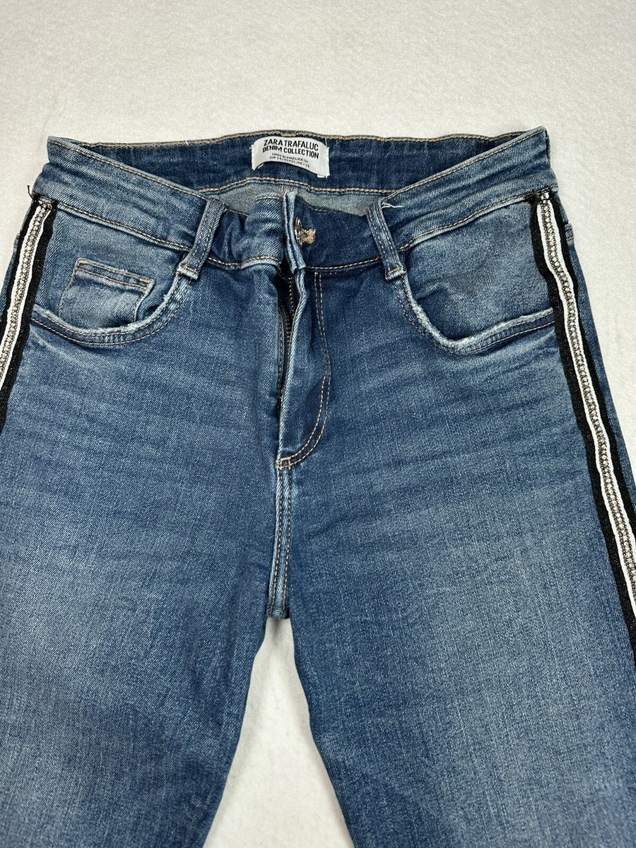 ZARA Trafaluc Denim Collection Jeans Womens 02 Blue Side