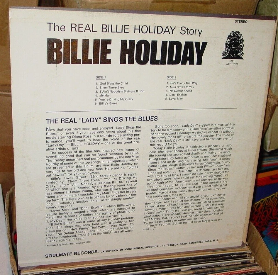 BILLIE HOLIDAY LADY DAY SINGS THE BLUES VINTAGE ALBUM VINYL RECORD STEREO -NICE! Foto 2 de 4