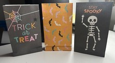 Halloween Trick or Treat Candy Bags 24 Bags Paper 5" x 4" 3 Different Designs