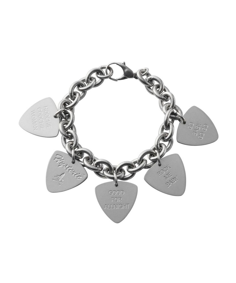 シルバー ギターピック ブレスレット HYSTERIC GLAMOUR HYSTERIC ON SKULL PICK Bracelet Guitar Pick