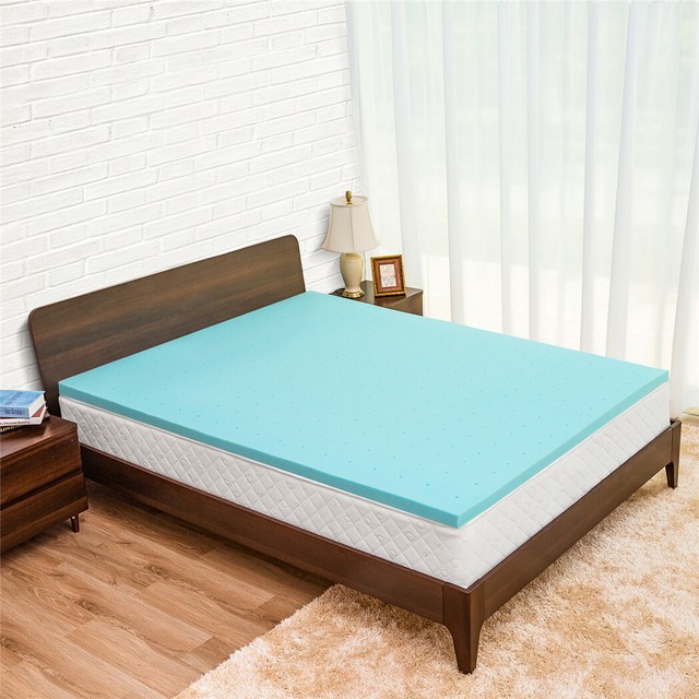 3 Inch Memory Foam Mattress Topper Lavender Dot Bed Full Queen Twin King Soft