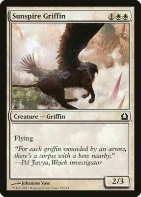 1x FOIL Sunspire Griffin MTG RTR #025 Magic English NM/Unplay common C card