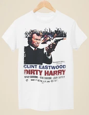 Dirty Harry - Movie Poster Inspired Unisex White T-Shirt