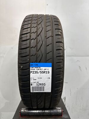 1 Used Continental Cross Contact UHP E P235/55R19 2355519 235/55/19 105 W - 8/32