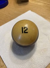 Vintage Replacement Pool Ball Billiards 12 Billiard Ball 2 1/4" Diameter