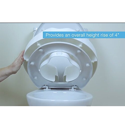 NRS Healthcare F25145 Novelle Portable ClipOn Raised Toilet Seat