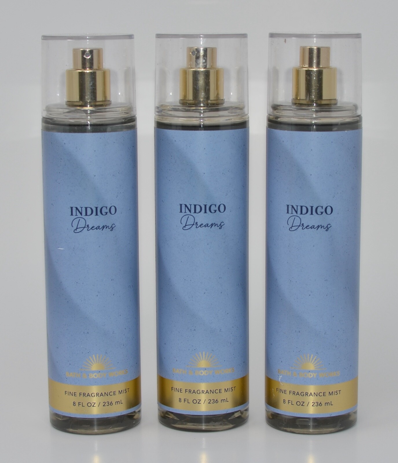 3 NEW BATH & BODY WORKS INDIGO DREAMS FINE FRAGRANCE MIST BODY SPRAY 8