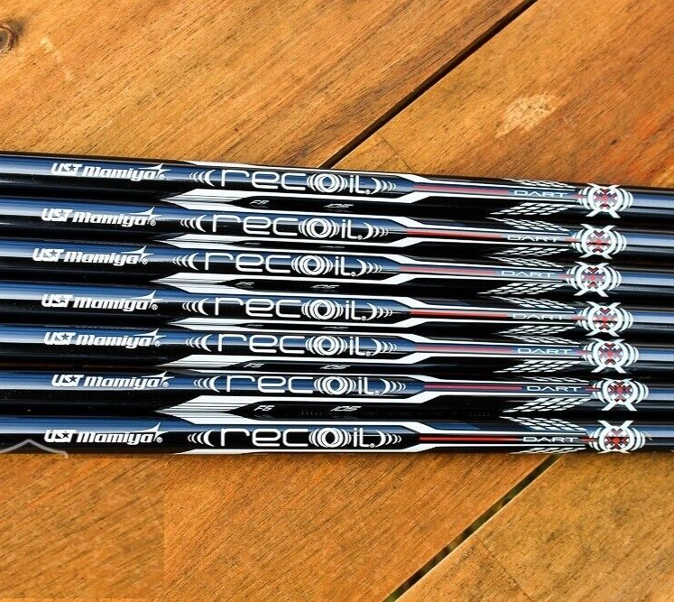 UST Mamiya Recoil Dart 90 F3 0.355 Taper Tip   9 Shaft Set 3 4 5 6