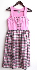 Children's costume dress sleeveless top pink, skirt plaid size 152 by St. Peter