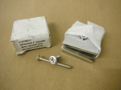 C-GTW1-C 2'' Square Wall Mount, Polished Chrome