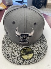 Chicago Bulls New Era 59Fifty Hardwood Classics Fitted Sz 7 Hat Cap Windy City