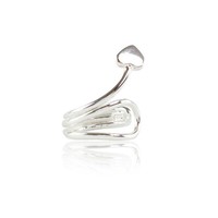 1 StüCk Ohrring Ohrklemme 925 Sterling Silber Ear Cuff Mit Herz