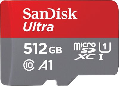 SanDisk Ultra Android microSDXC UHS-I Speicherkarte 512GB + Adapter bis 150 MB/s