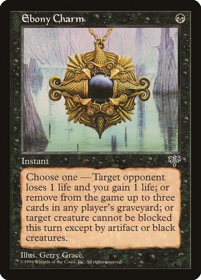 Mirage Ebony Charm MTG Magic the Gathering NM